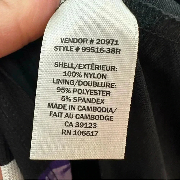 Northern Reflections  Floral Blouse Black, Purple, & Blue Size Extra Large - Picture 6 of 16